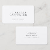 Professionele elegante moderne minimalistische eff visitekaartje (Voorkant / Achterkant)