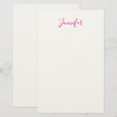 Professionele elegante moderne minimalistische gew briefpapier (Voorkant / Achterkant)