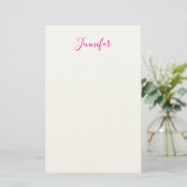 Professionele elegante moderne minimalistische gew briefpapier (Staand voorkant)