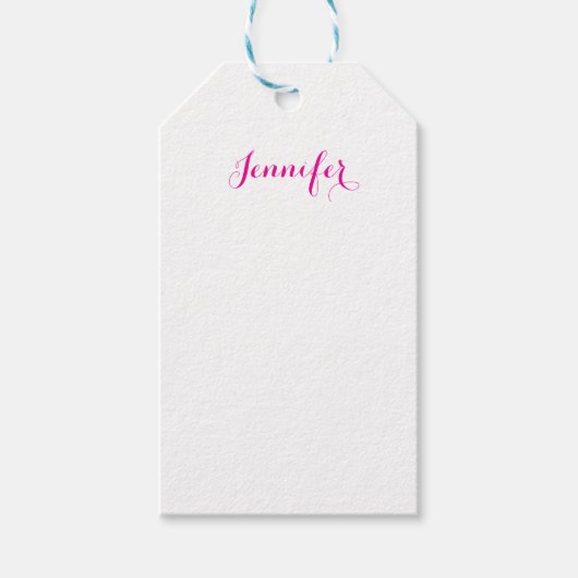 Professionele elegante moderne minimalistische gew cadeaulabel (Voorkant)