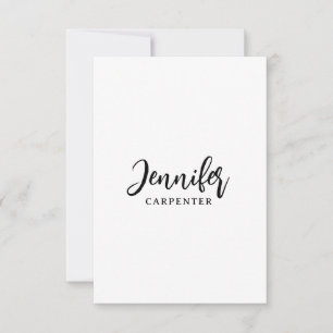 Professionele elegante moderne minimalistische naa bedankkaart