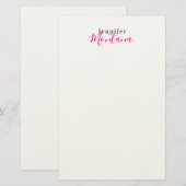 Professionele elegante moderne minimalistische naa briefpapier (Voorkant / Achterkant)