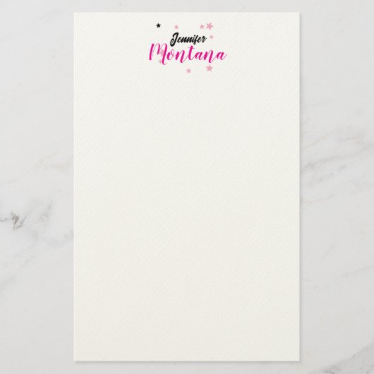 Professionele elegante moderne minimalistische naa briefpapier (Voorkant)