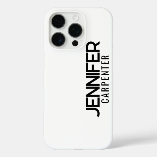 Professionele elegante moderne minimalistische naa Case-Mate iPhone case (Achterkant)