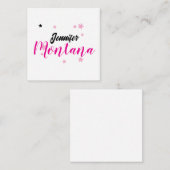 Professionele elegante moderne minimalistische naa informatiekaartje (Voorkant / Achterkant)