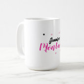 Professionele elegante moderne minimalistische naa koffiemok (Voorkant links)