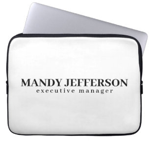 Professionele elegante moderne minimalistische naa laptop sleeve