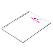 Professionele elegante moderne minimalistische naa notitieboek (Linkerzijde)