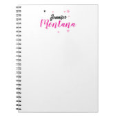 Professionele elegante moderne minimalistische naa notitieboek (Voorkant)