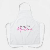 Professionele elegante moderne minimalistische naa schort (Voorkant)