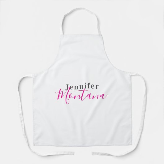 Professionele elegante moderne minimalistische naa schort (Voorkant)