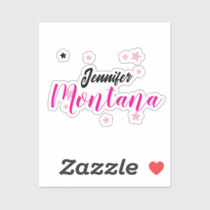 Professionele elegante moderne minimalistische naa sticker