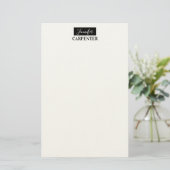 Professionele elegante moderne minimalistische vla briefpapier (Staand voorkant)