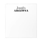 Professionele elegante moderne minimalistische vla notitieblok (Voorkant)