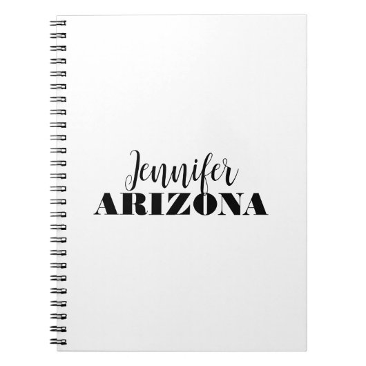 Professionele elegante moderne minimalistische vla notitieboek (Voorkant)