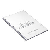 Professionele elegante moderne minimalistische vla notitieboek (Rechterzijde)