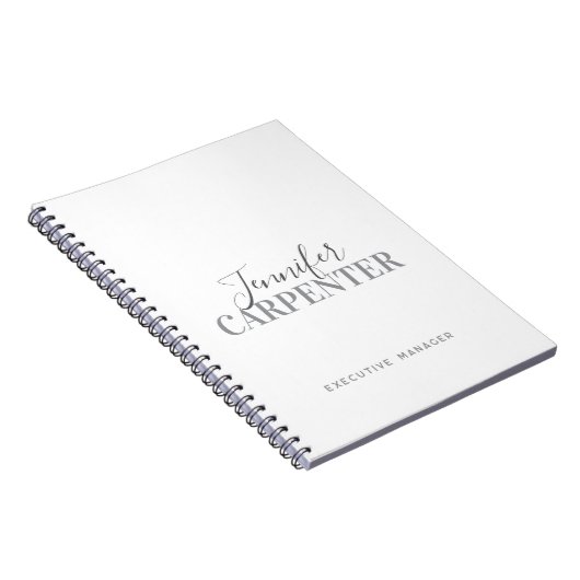 Professionele elegante moderne minimalistische vla notitieboek (Rechterzijde)