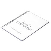 Professionele elegante moderne minimalistische vla notitieboek (Linkerzijde)