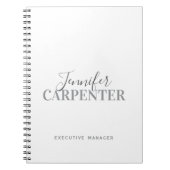 Professionele elegante moderne minimalistische vla notitieboek (Voorkant)