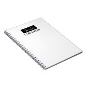 Professionele elegante moderne minimalistische vla notitieboek (Rechterzijde)