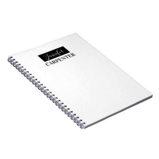 Professionele elegante moderne minimalistische vla notitieboek (Rechterzijde)