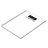 Professionele elegante moderne minimalistische vla notitieboek (Linkerzijde)