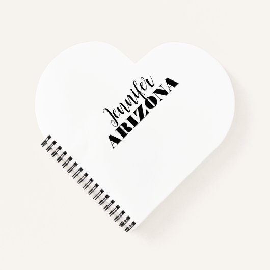 Professionele elegante moderne minimalistische vla notitieboek (Voorkant)