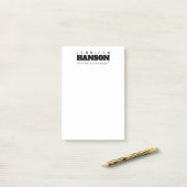 Professionele elegante moderne minimalistische vla post-it® notes (Op bureau)
