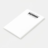 Professionele elegante moderne minimalistische vla post-it® notes (Schuin)