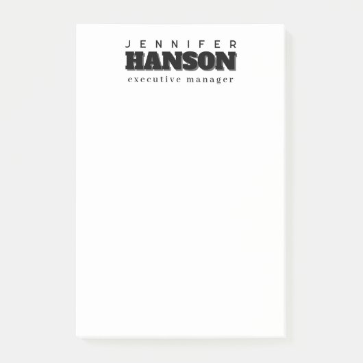 Professionele elegante moderne minimalistische vla post-it® notes (Voorkant)