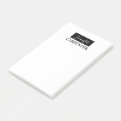 Professionele elegante moderne minimalistische vla post-it® notes (Schuin)