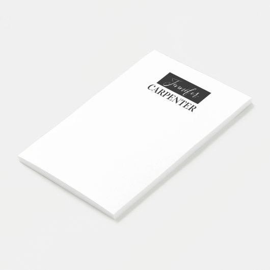 Professionele elegante moderne minimalistische vla post-it® notes (Schuin)
