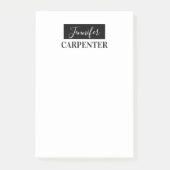 Professionele elegante moderne minimalistische vla post-it® notes (Voorkant)