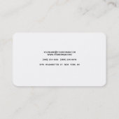 Professionele elegante moderne minimalistische vla visitekaartje (Achterkant)