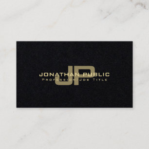 Professionele Elegante Moderne Monogram Duidelijke Visitekaartje