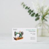 Professionele Elegante Moderne Naaimachine Visitekaartje (Staand voorkant)