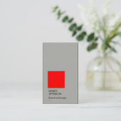 Professionele elegante moderne premium luxe trendy visitekaartje (Staand voorkant)