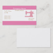 Professionele elegante moderne roze naaimachine visitekaartje (Voorkant / Achterkant)