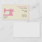 Professionele elegante moderne roze naaimachine visitekaartje (Voorkant / Achterkant)