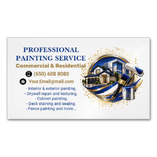 Professionele elegante moderne schilderdienst magnetisch visitekaartje