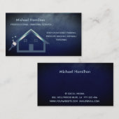 Professionele elegante moderne schilderservice visitekaartje (Voorkant / Achterkant)