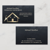 Professionele elegante moderne schilderservice visitekaartje (Voorkant / Achterkant)