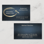 Professionele elegante moderne schilderservice visitekaartje (Voorkant / Achterkant)