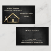 Professionele elegante moderne schilderservice visitekaartje (Voorkant / Achterkant)