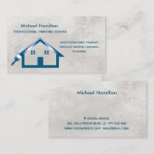 Professionele elegante moderne schilderservice visitekaartje (Voorkant / Achterkant)