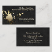 Professionele elegante moderne schilderservice visitekaartje (Voorkant / Achterkant)
