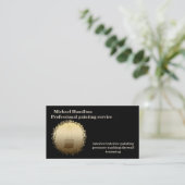 Professionele elegante moderne schilderservice visitekaartje (Staand voorkant)