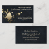 Professionele elegante moderne schilderservice visitekaartje (Voorkant / Achterkant)