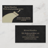 Professionele elegante moderne schilderservice visitekaartje (Voorkant / Achterkant)