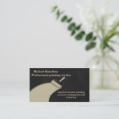 Professionele elegante moderne schilderservice visitekaartje (Staand voorkant)